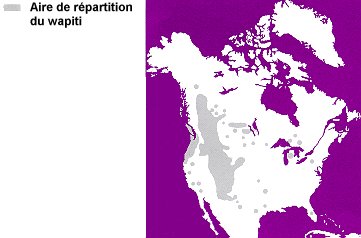 La r&eacute;partition du wapiti