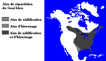 La répartition du Geai bleu