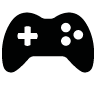 Icône d'une manette de jeu représentant des activités amusantes