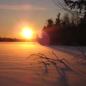 Winter sunset