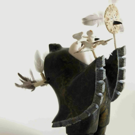 Snowy Owl Inuit Sculpture